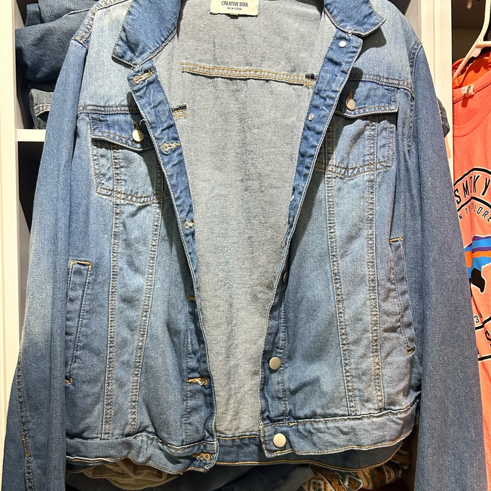 Light Wash Denim Jacket - Classic Jean Jacket